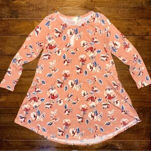 Oversized Floral Swing Dress